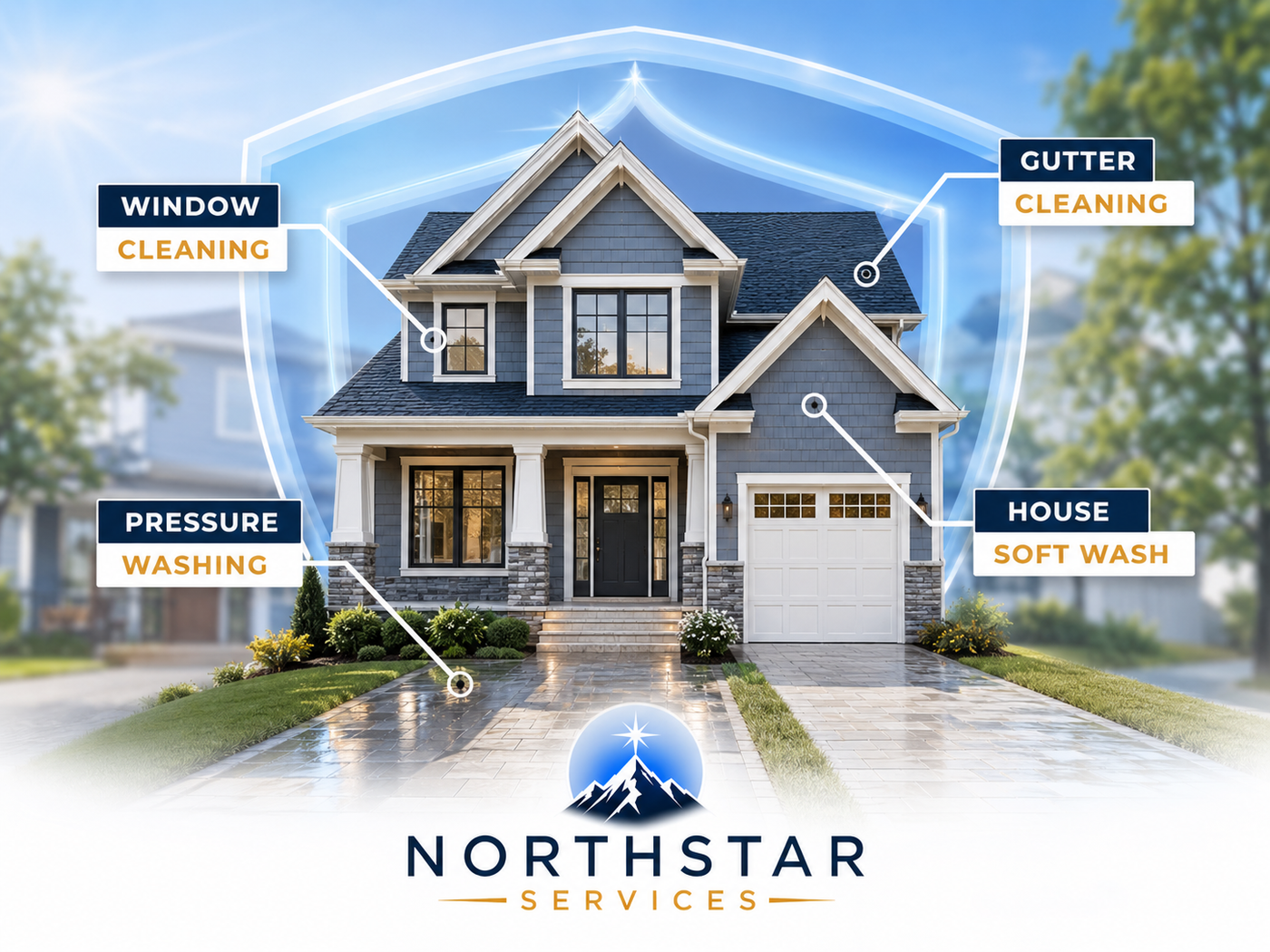 Exterior cleaning that doesn't just clean -  it protects